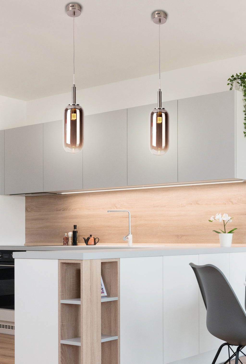 lampa wisząca fiuggi 1 srebrny