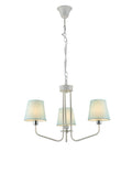 lampa wisząca york 3 biały niebieski
