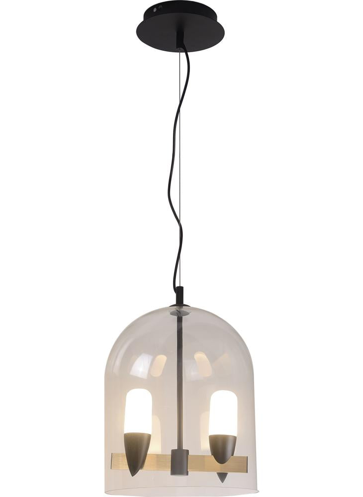 lampa wisząca sakai 2 czarny złoty