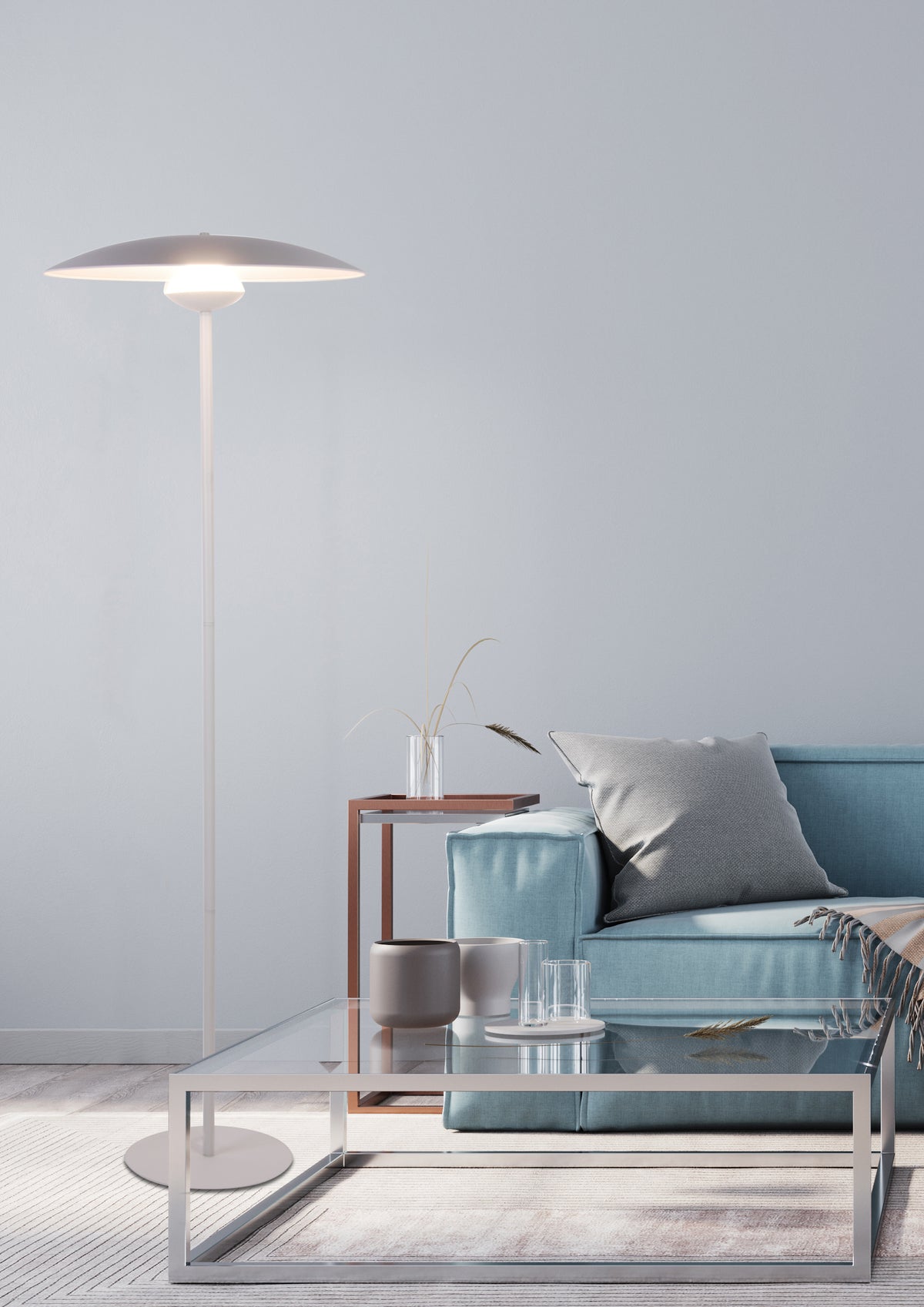 lampa podłogowa lund 1 biały
