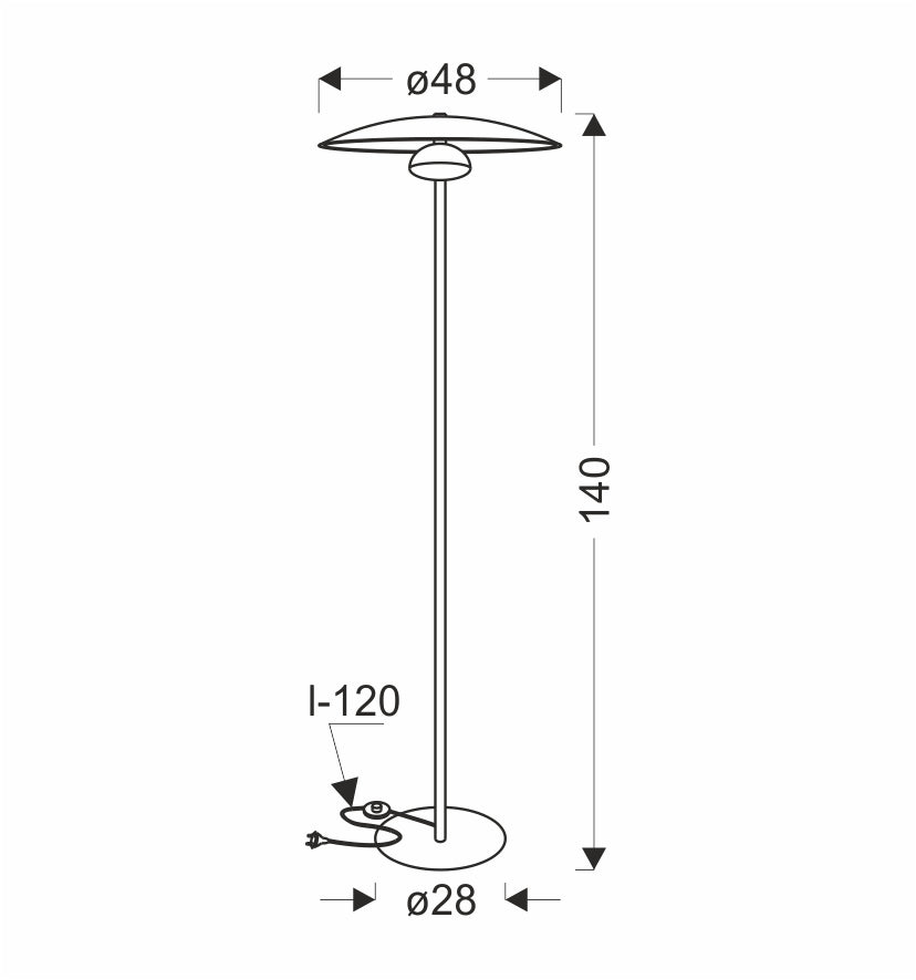 lampa podłogowa lund 1 biały