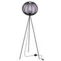 MELLOW lampa podłogowa czarny 1x40W E27 abażur mist 52 czarny kula