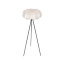 Lampa podłogowa CAFEE’ z abażurem kremowym latte 52 cm - lampa stojąca w stylu skandynawskim E27
