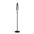 NORDIC lampa podłogowa czarny 1x5W G9 klosz dymiony