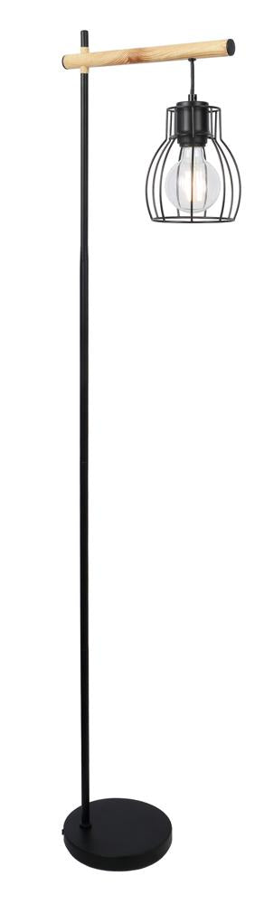 BERNITA lampa podłogowa 1x60W e27czarny