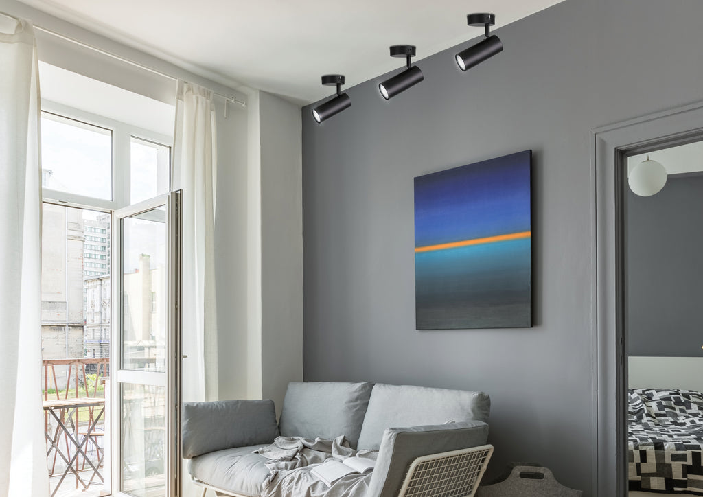Colly lampa kinkiet czarny 1x15W GU10 klosz czarny