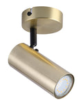 COLLY lampa kinkiet mosiądz 1x15W GU10 klosz mosiądz