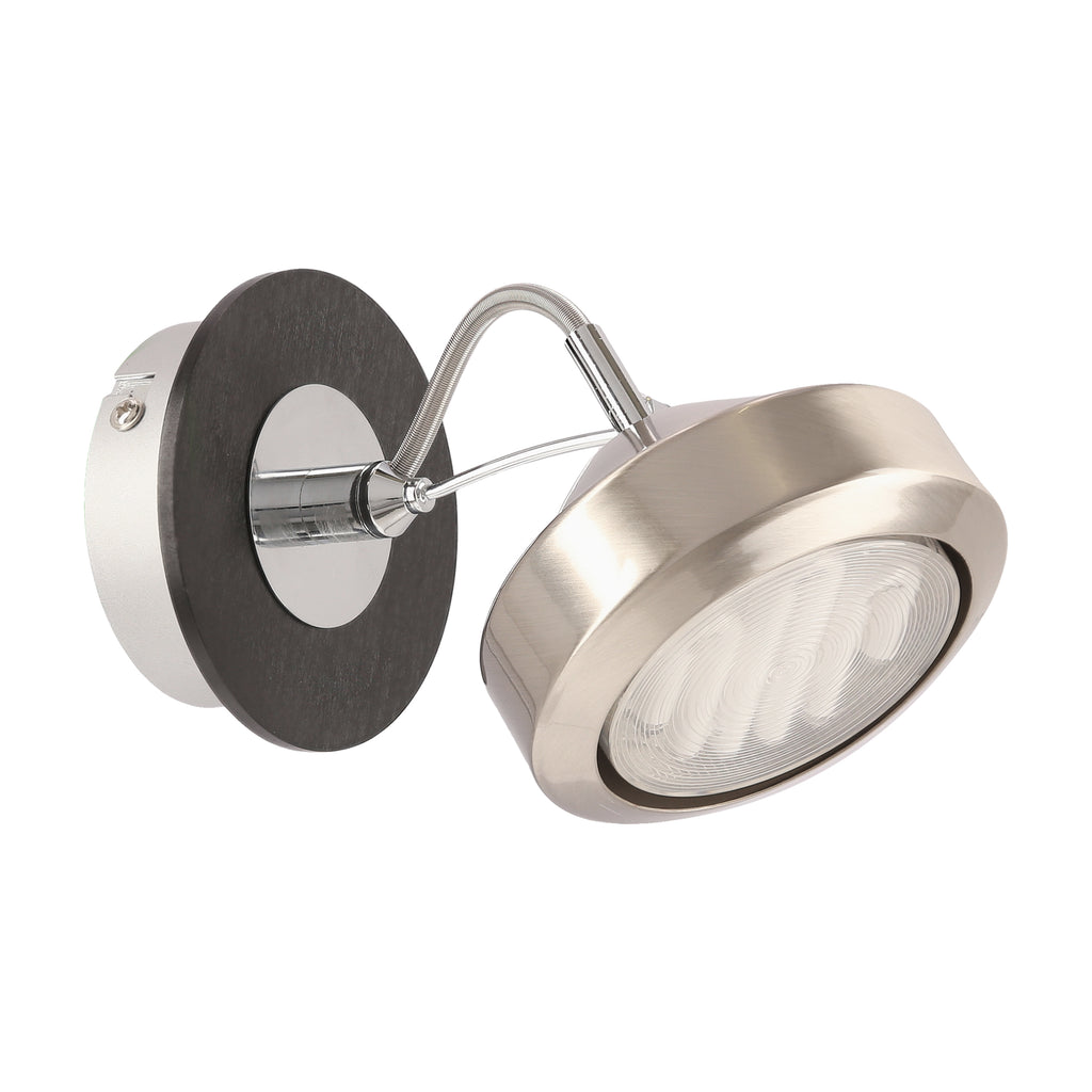 EARTH lampa kinkiet 1x9W GX53 energo satyna/wenge