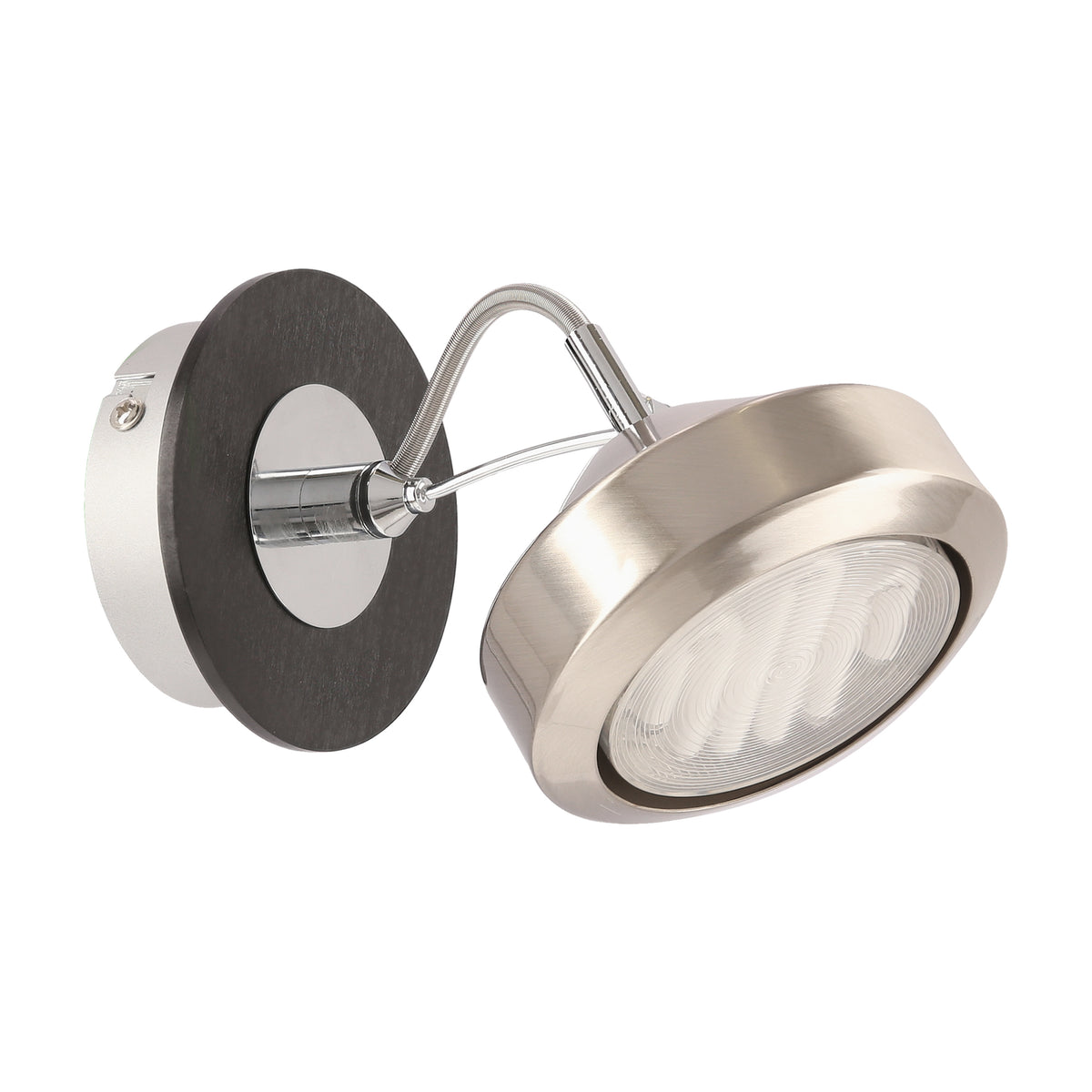 EARTH lampa kinkiet 1x9W GX53 energo satyna/wenge
