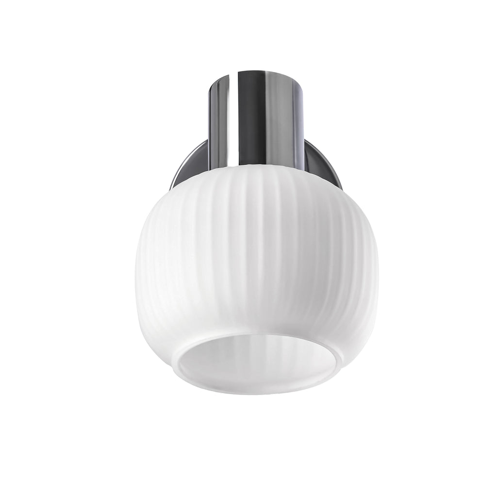 Kinkiet ANDRUS chromowy 1x40W E14 elegancka lampa ścienna klasyczna do salonu sypialni przedpokoju garderoby oświetlenie dodatkowe