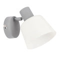 Lampa ścienna kinkiet GINKO szary 1x40W E14 nowoczesna elegancja do sypialni salonu przedpokoju oświetlenie