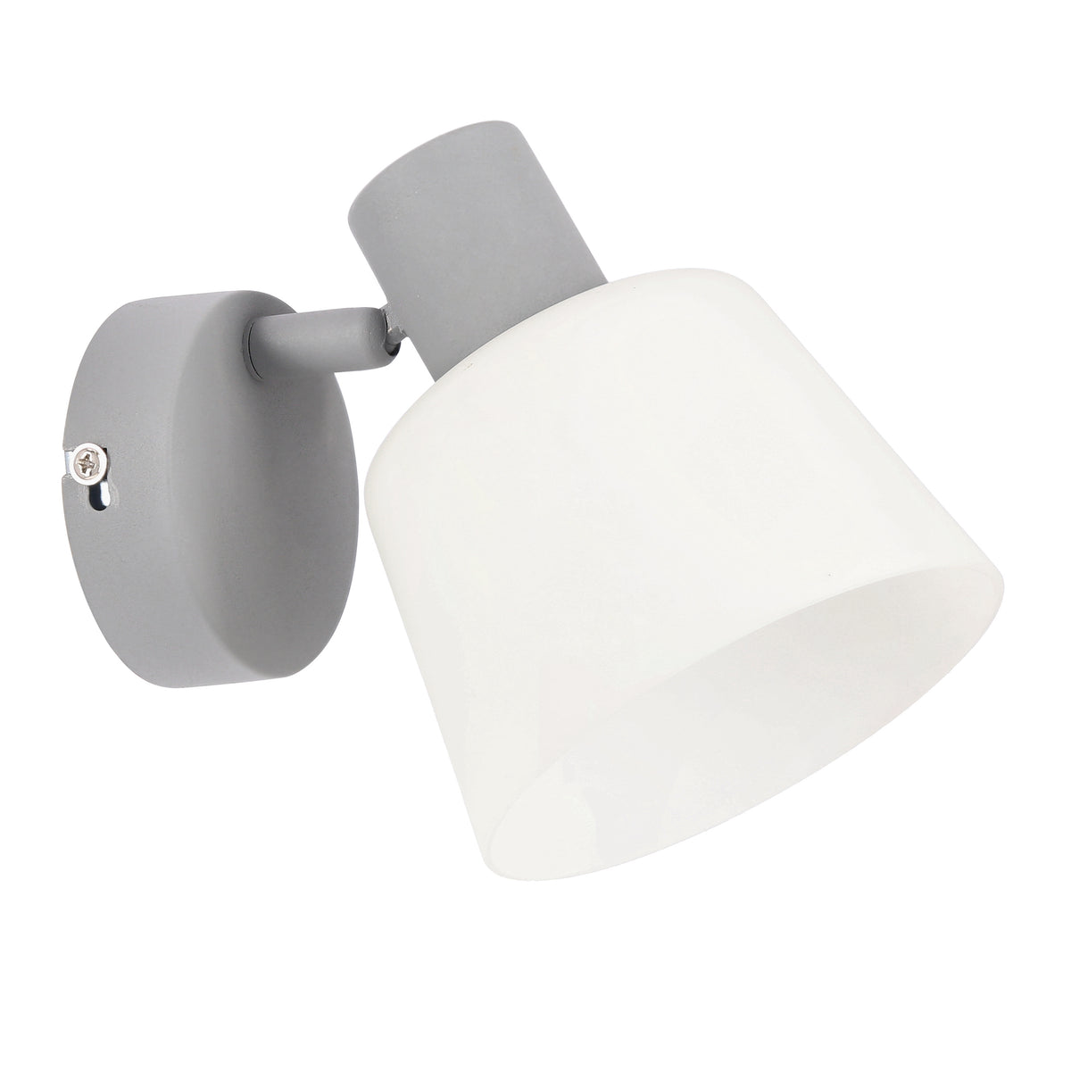 Lampa ścienna kinkiet GINKO szary 1x40W E14 nowoczesna elegancja do sypialni salonu przedpokoju oświetlenie