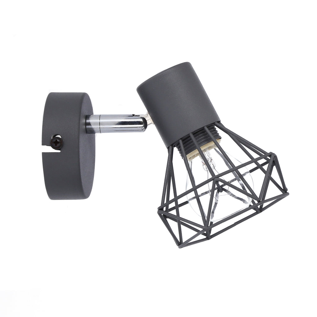 VERVE lampa kinkiet 1x40W E14 matowy szary