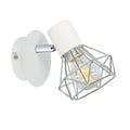 VERVE lampa kinkiet 1x40W E14 biały abażur chrom