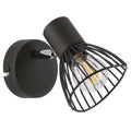 FLY lampa kinkiet 1x40W E14 czarny