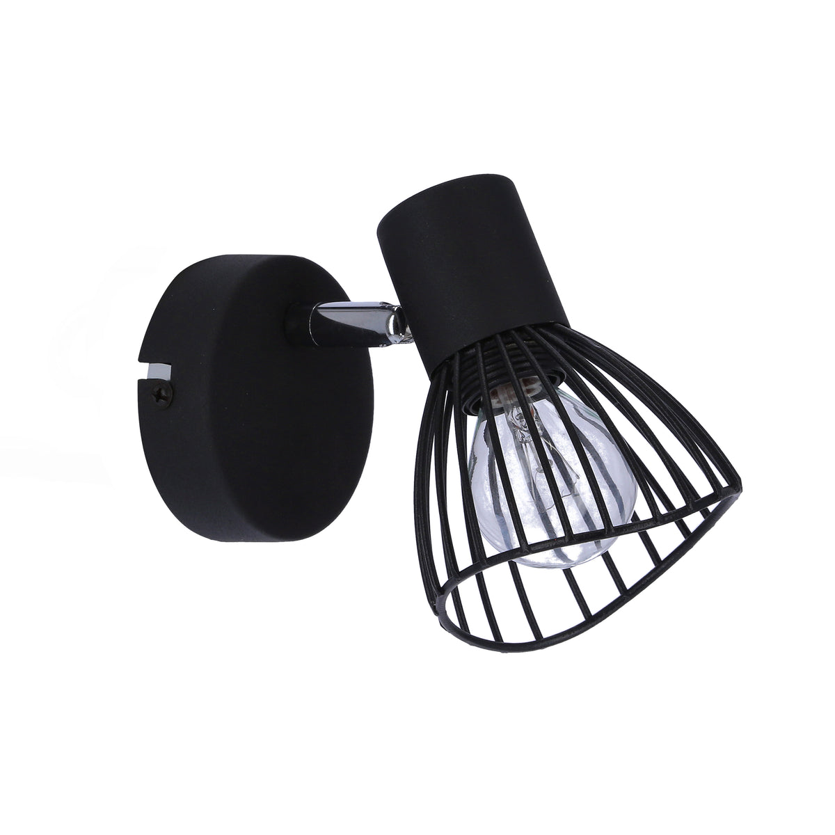 FLY lampa kinkiet 1x40W E14 czarny