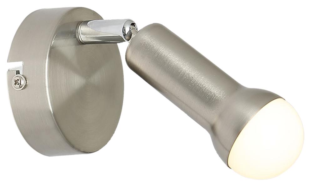 ARC lampa kinkiet 1x40W E14 satyna nikiel