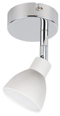 ROY lampa kinkiet 1x5W LED cob główka okrągła 1e z przegubem kd system biały