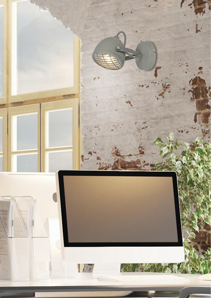 PENT lampa kinkiet 1x50W GU10 betonowy szary