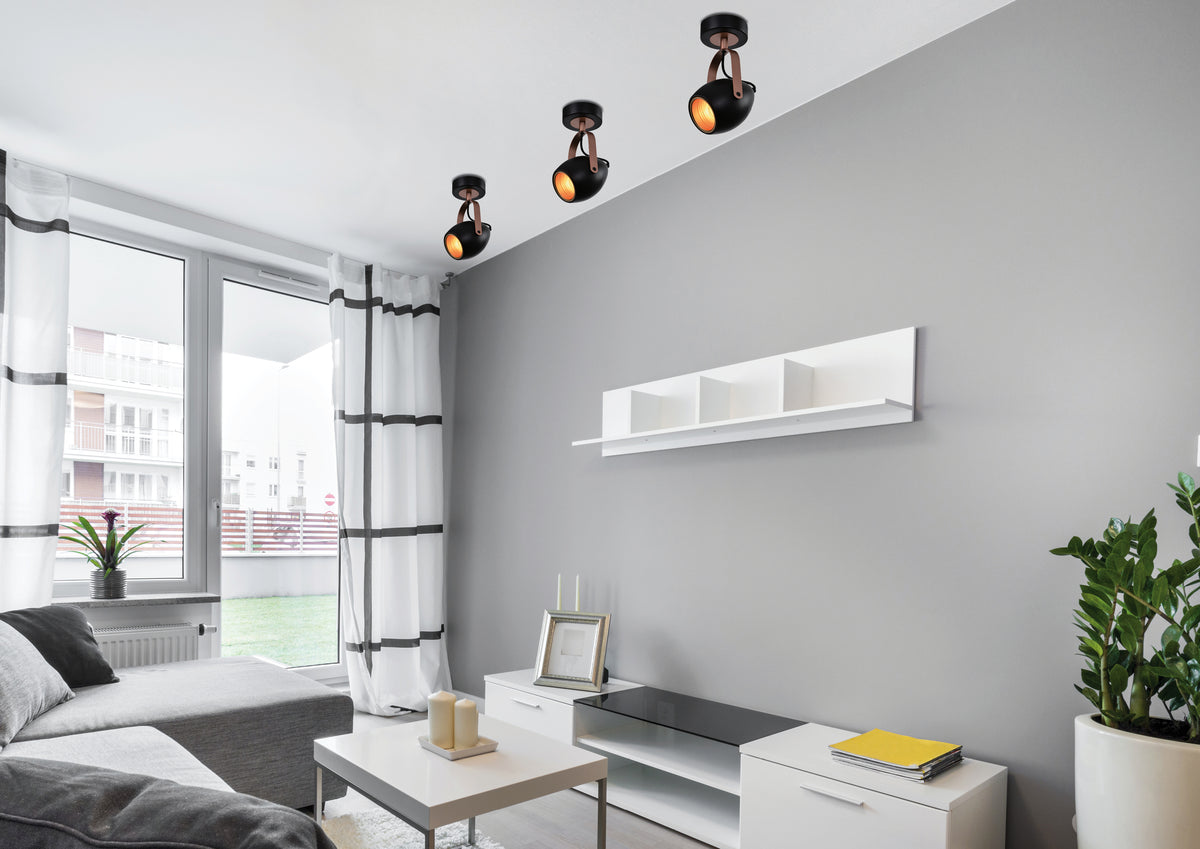 Anica lampa kinkiet czarny 1x40W E14 odbłyśnik złoty