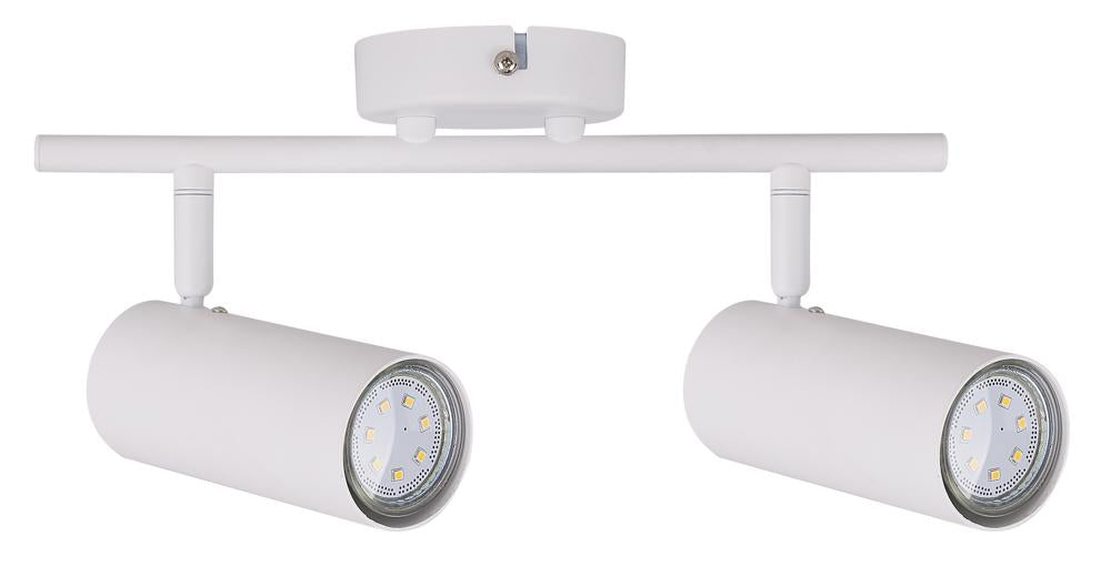Colly lampa sufitowa biały 2x15W GU10 klosz biały