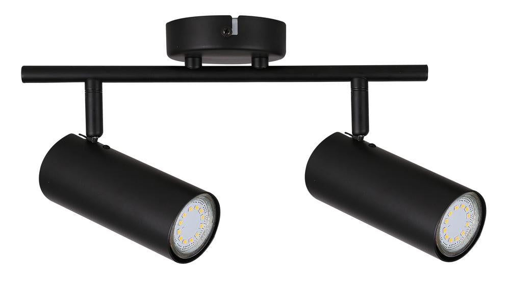 Colly lampa sufitowa czarny 2x15W GU10 klosz czarny