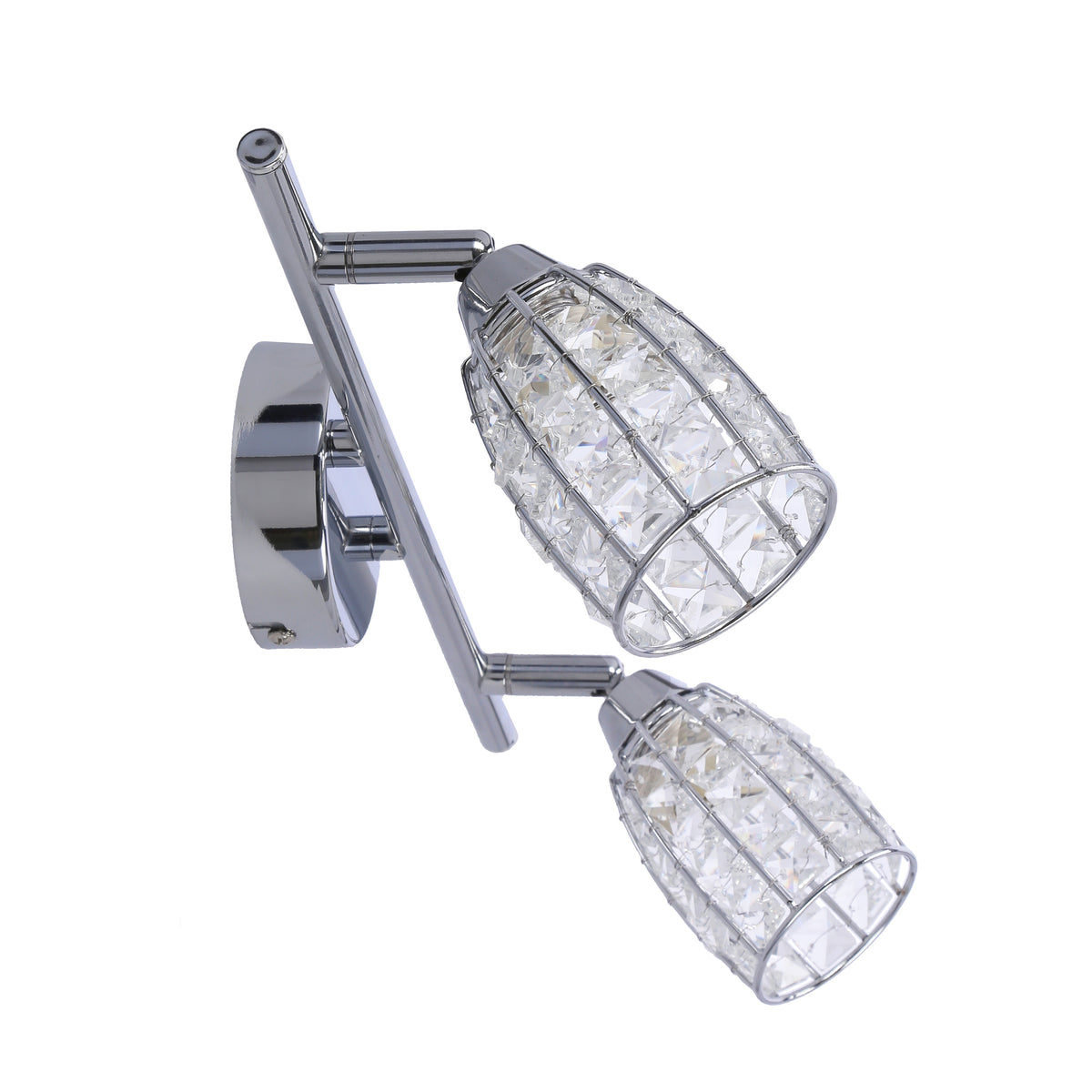 Shiba lampa sufitowa listwa chromowy 2x15W G9 klosz bezbarwny