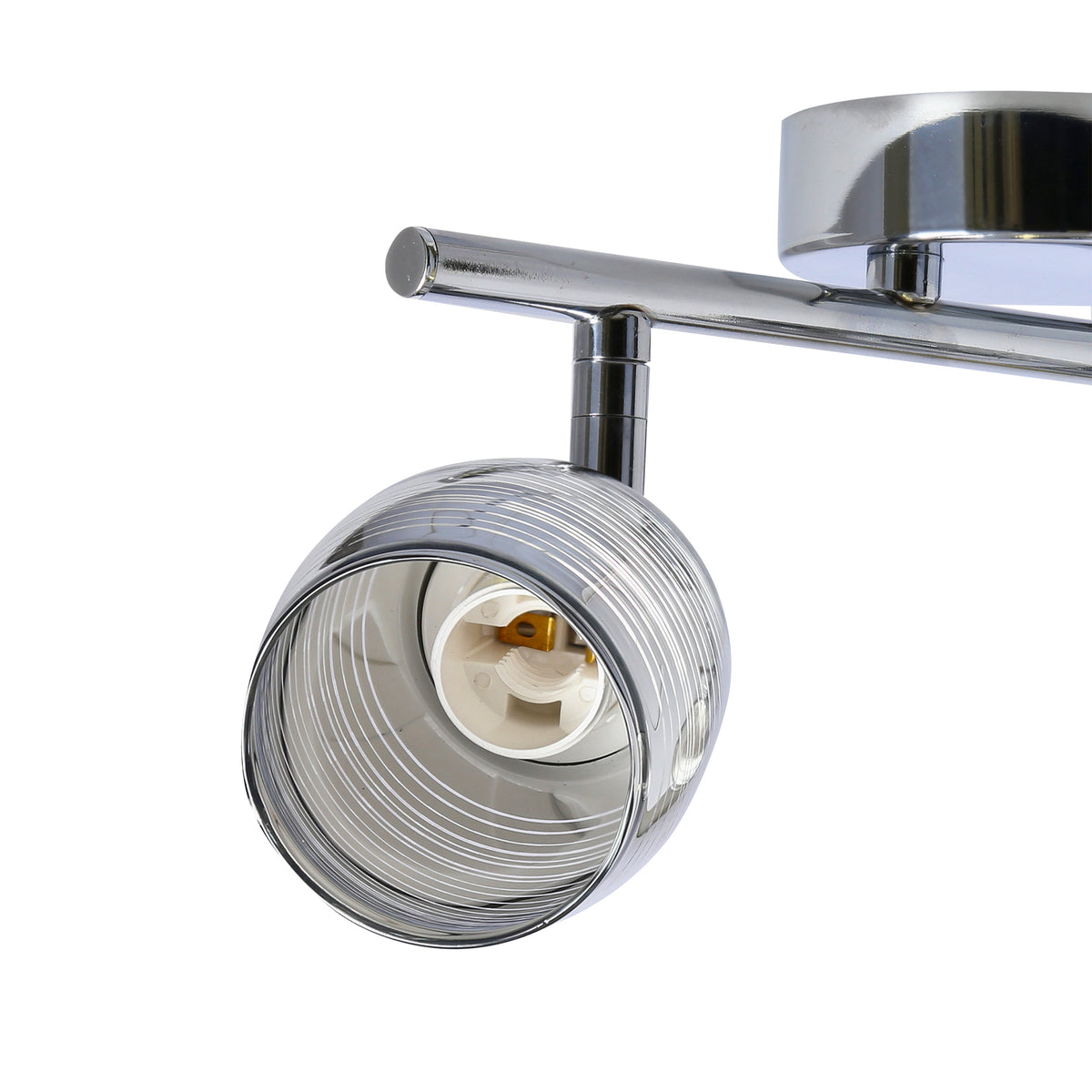 MILTON lampa sufitowa listwa 2x10W E14 LED chrom