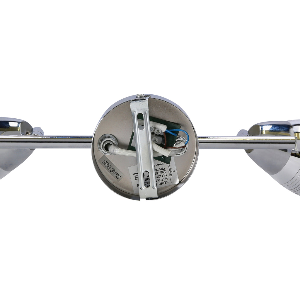 MILTON lampa sufitowa listwa 2x10W E14 LED chrom