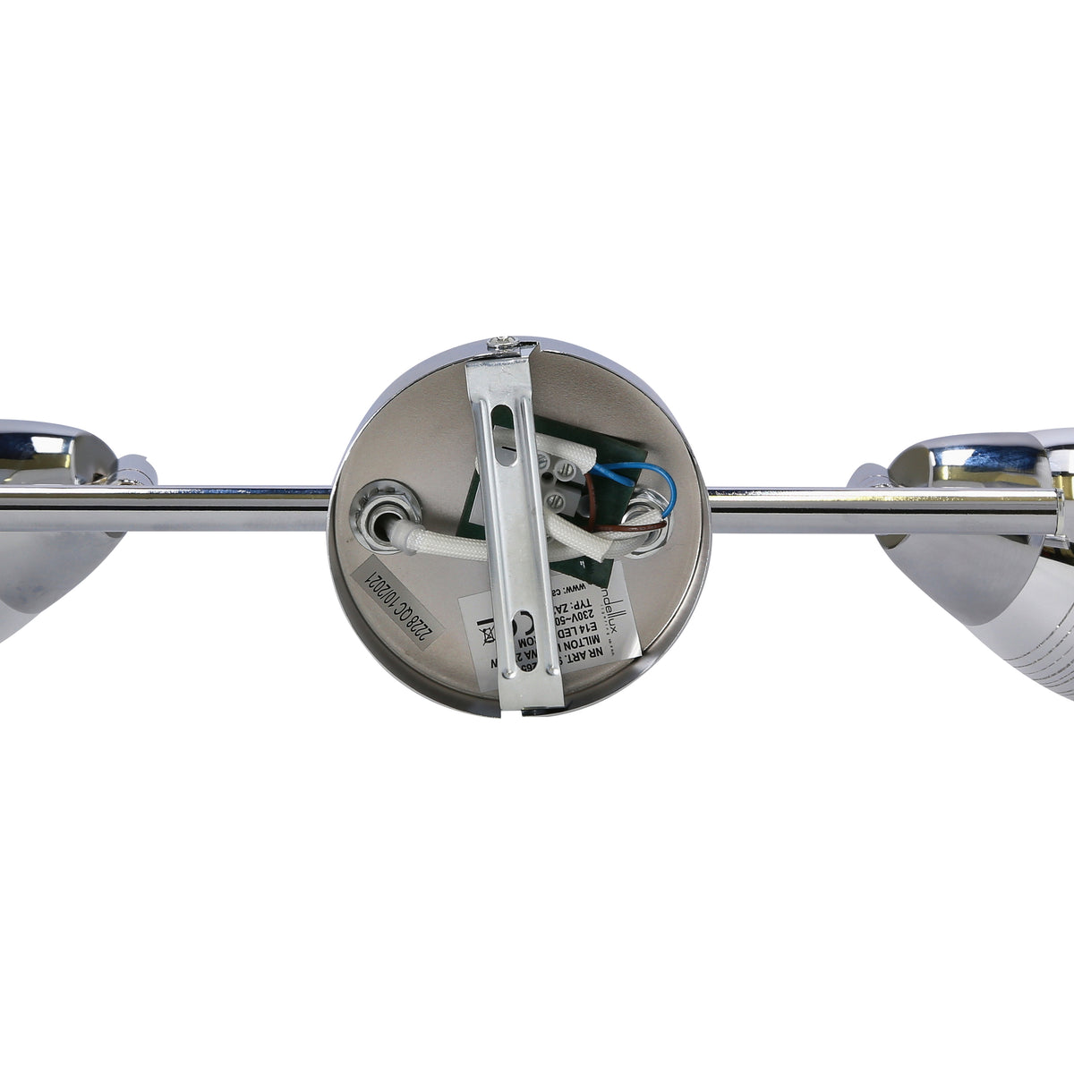 MILTON lampa sufitowa listwa 2x10W E14 LED chrom
