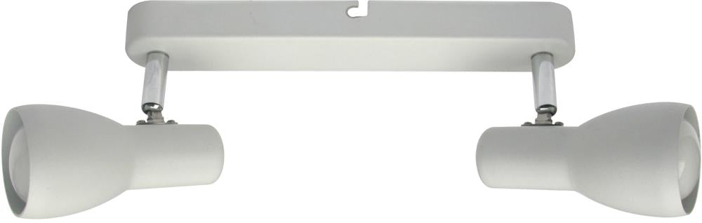 PICARDO lampa sufitowa listwa 2x40W E14 biały mat