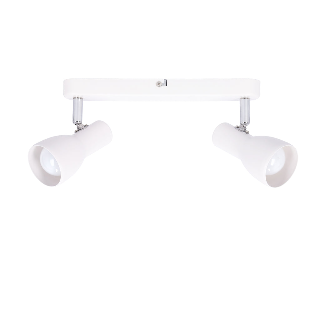PICARDO lampa sufitowa listwa 2x40W E14 biały mat