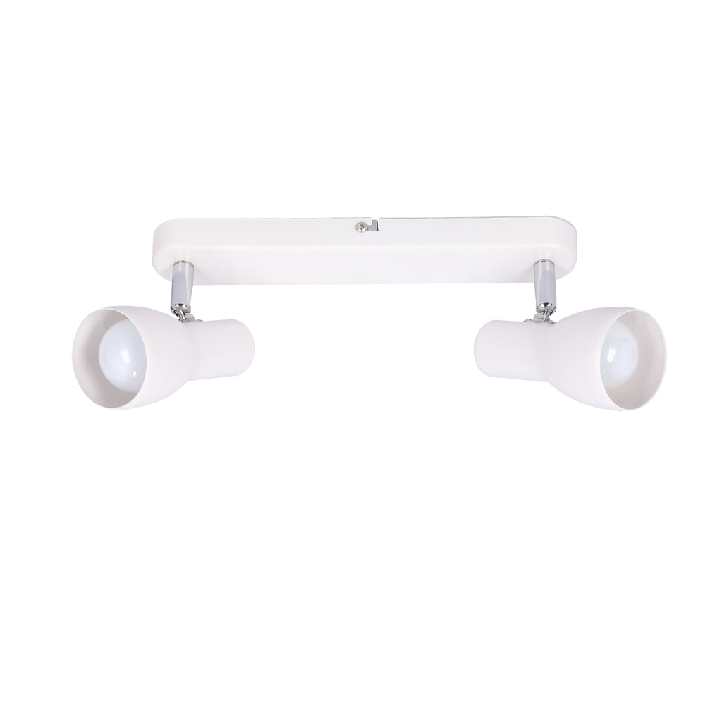 PICARDO lampa sufitowa listwa 2x40W E14 biały mat