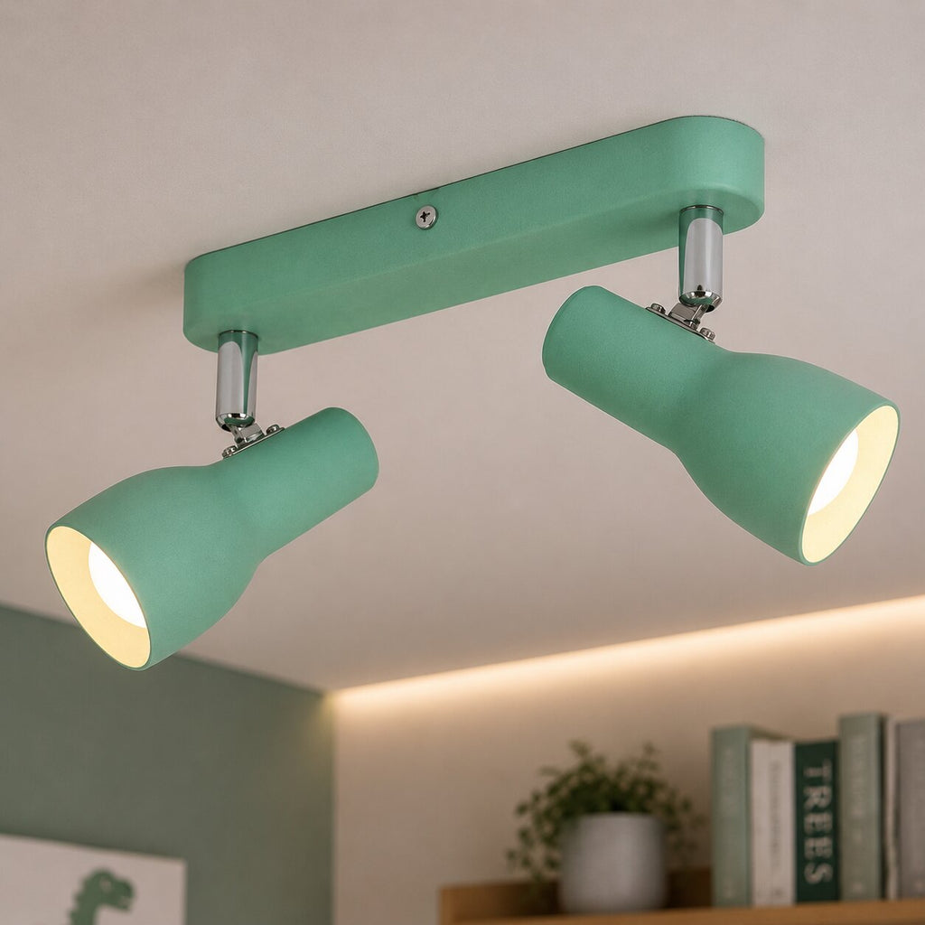 PICARDO lampa sufitowa listwa 2x40W E14 miętowy