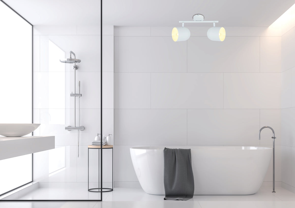 AZURO lampa sufitowa listwa 2x40W E27 biały