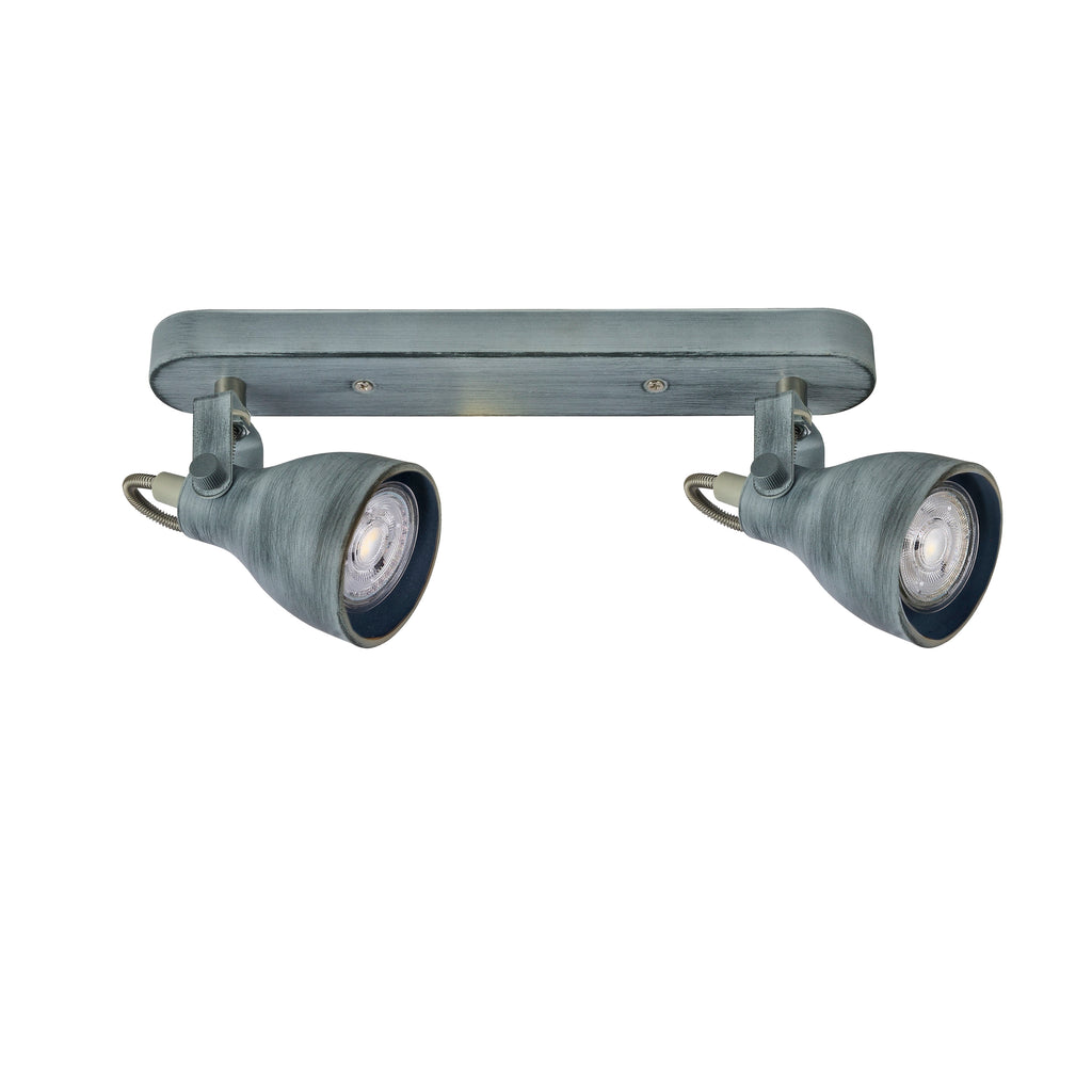 ASH lampa sufitowa listwa 2x40W GU10 szary mat