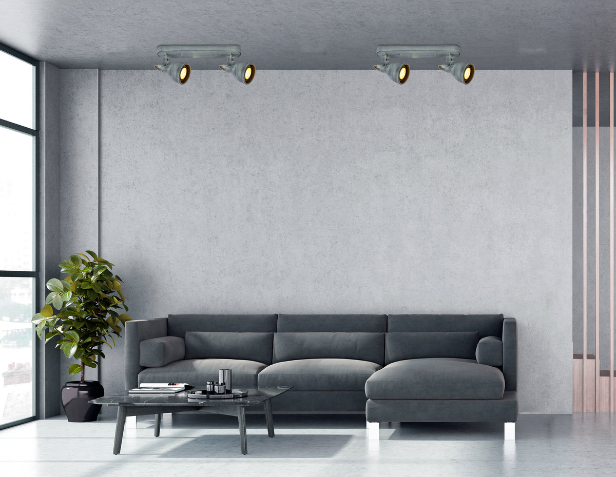 ASH lampa sufitowa listwa 2x40W GU10 szary mat