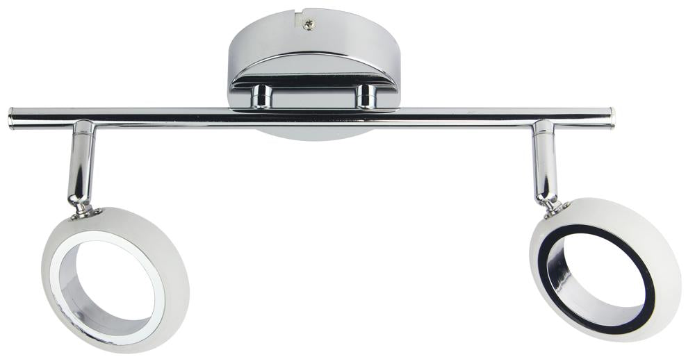 AURELION lampa sufitowa listwa 2x4W LED chrom 3000k