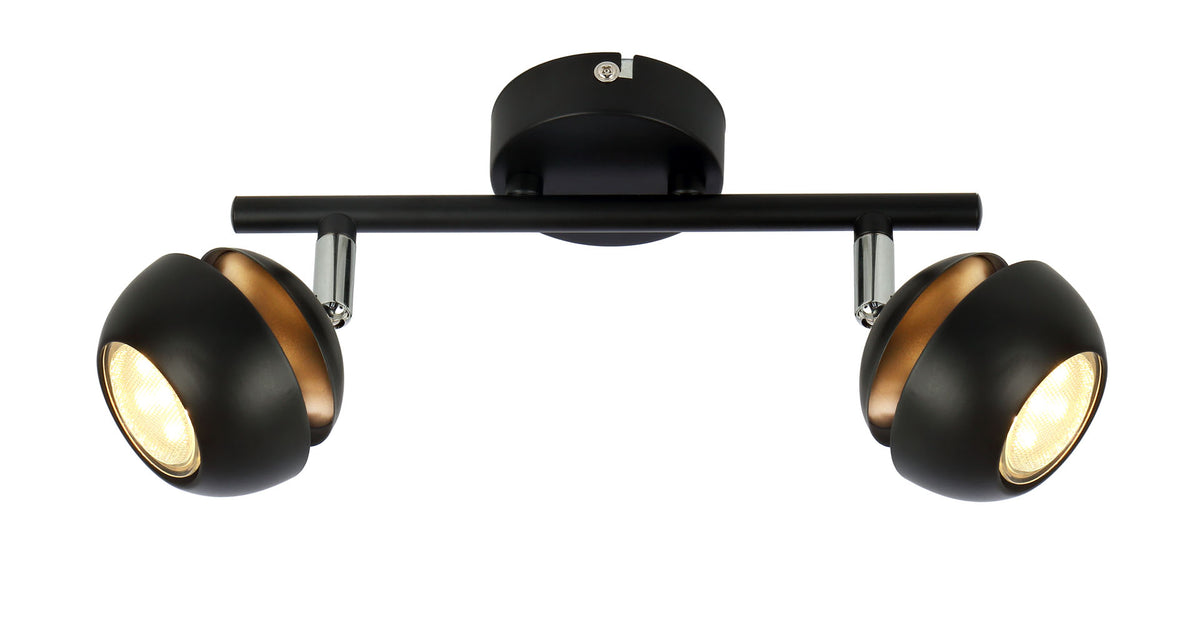 BONI listwa 2x3W GU10 LED czarny