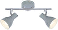 JULIE lampa sufitowa listwa 2x40W E14 szary