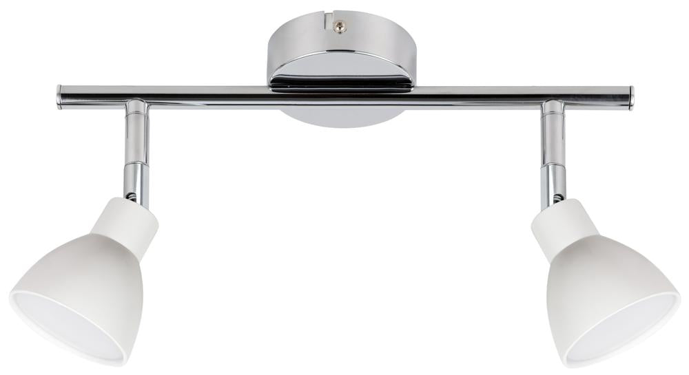 ROY lampa sufitowa listwa 2x5W LED cob główka okrągła 1e z przegubem kd system biały