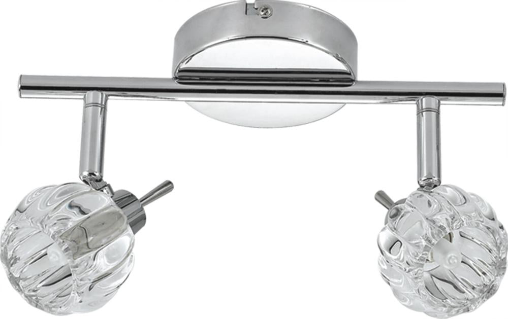 BOMBOLA lampa sufitowa listwa 2x40W G9 chrom bez żarówek
