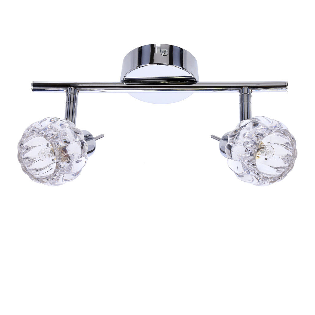 BOMBOLA lampa sufitowa listwa 2x40W G9 chrom bez żarówek