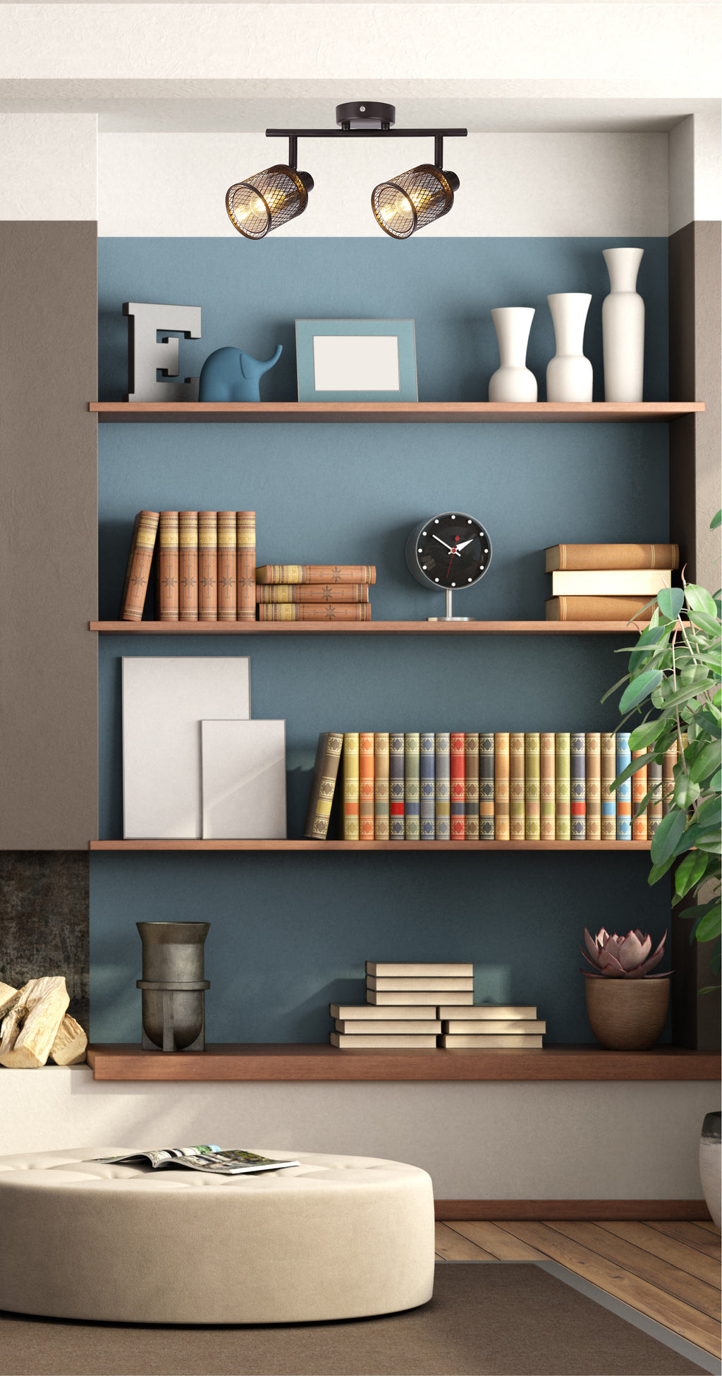 lampa sufitowa canabera kawowe złoto 2x40W E14 klosz bursztynowy
