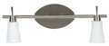 KROTON listwa 2x40W G9 nikiel mat/biały