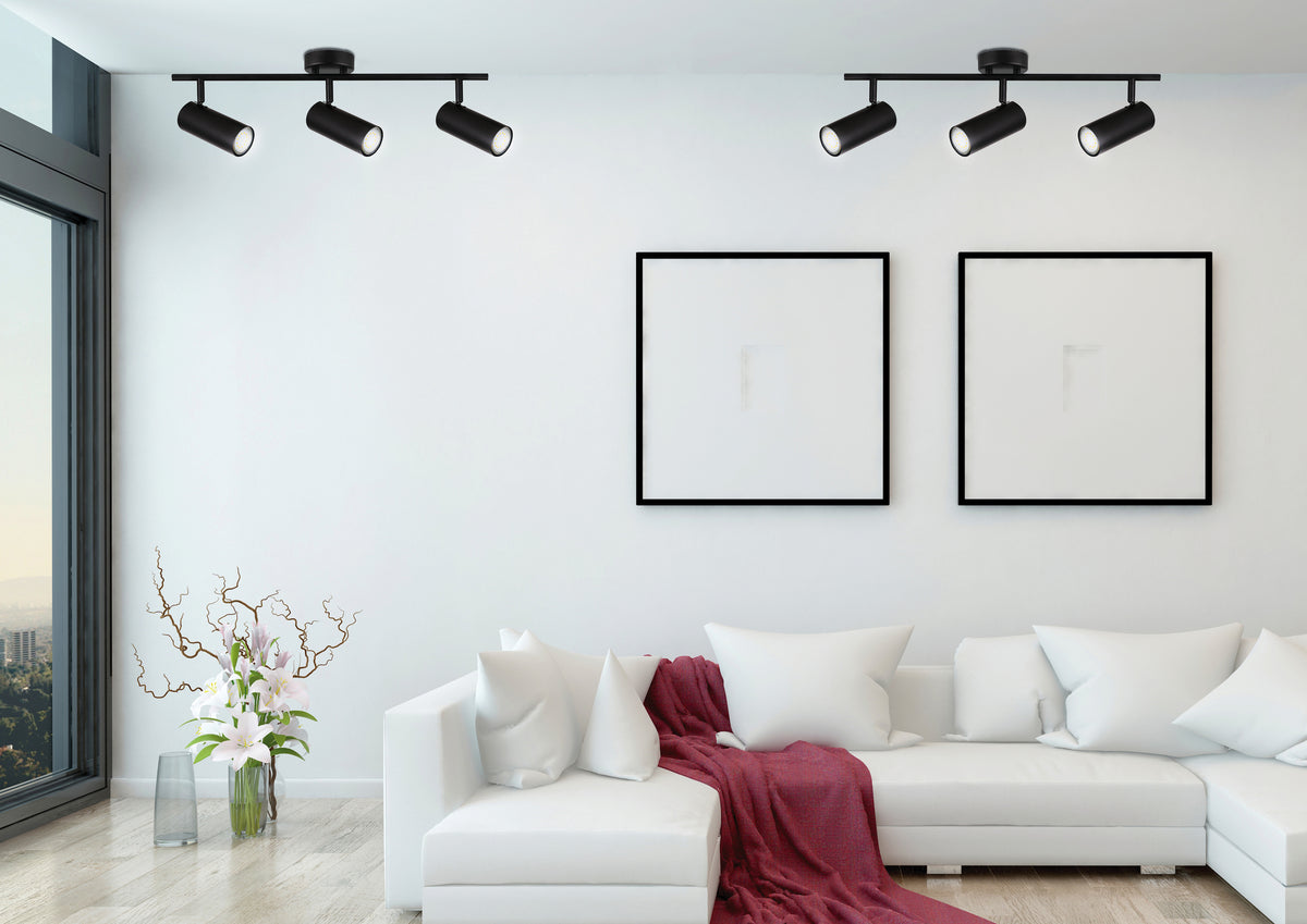 Colly lampa sufitowa czarny 3x15W GU10 klosz czarny