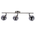RODIA lampa sufitowa listwa satynowy 3x40W G9 klosz grafitowy