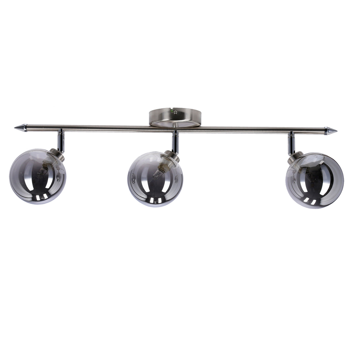 RODIA lampa sufitowa listwa satynowy 3x40W G9 klosz grafitowy