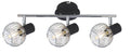 OSLO lampa sufitowa listwa 3x40W E14 czarny/chrom