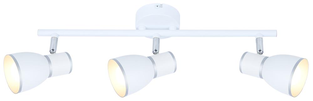 FIDO lampa sufitowa listwa 3x40W E14 biały+chrom